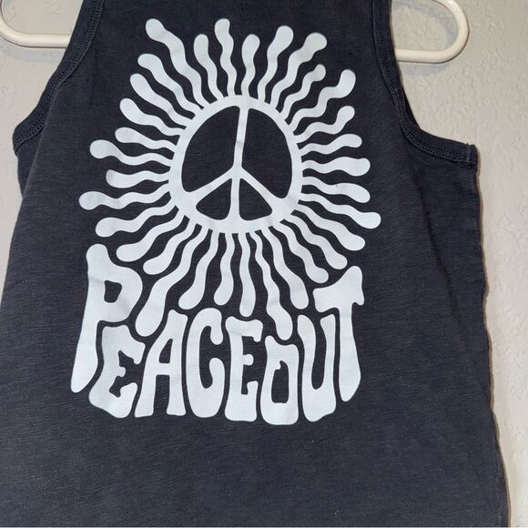 Kid's GAP Grey Peace Out Tank Top - Picture 7 of 8